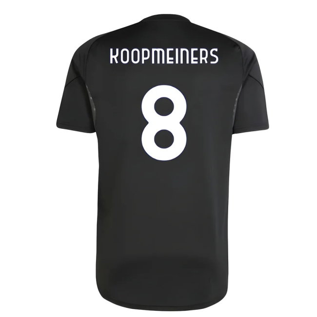 2025-2026 Juventus Training Shirt (Black) (Koopmeiners 8) — Buy Now