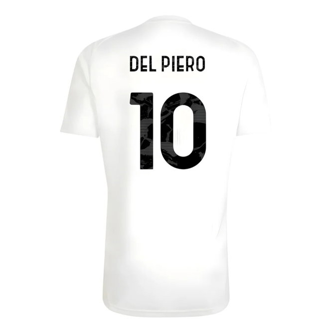 2025-2026 Juventus Training Shirt (White) (Del Piero 10) — Shop Now