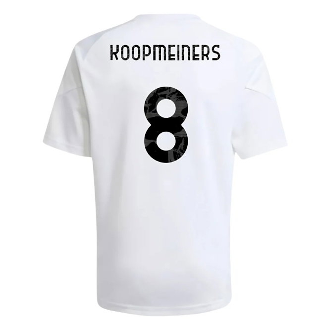 2025-2026 Juventus Training Shirt (White) - Kids (Koopmeiners 8) — Shop Online