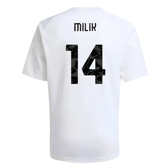 2025-2026 Juventus Training Shirt (White) - Kids (Milik 14) — Buy Online