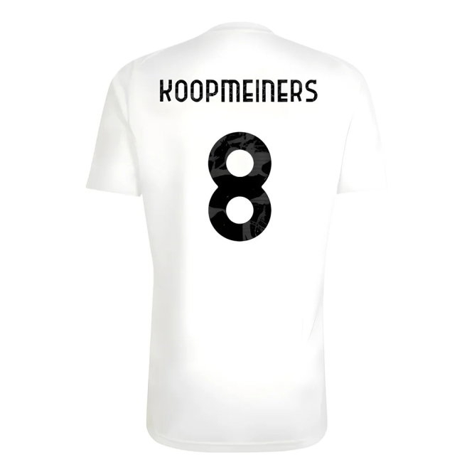 2025-2026 Juventus Training Shirt (White) (Koopmeiners 8) — Buy Now