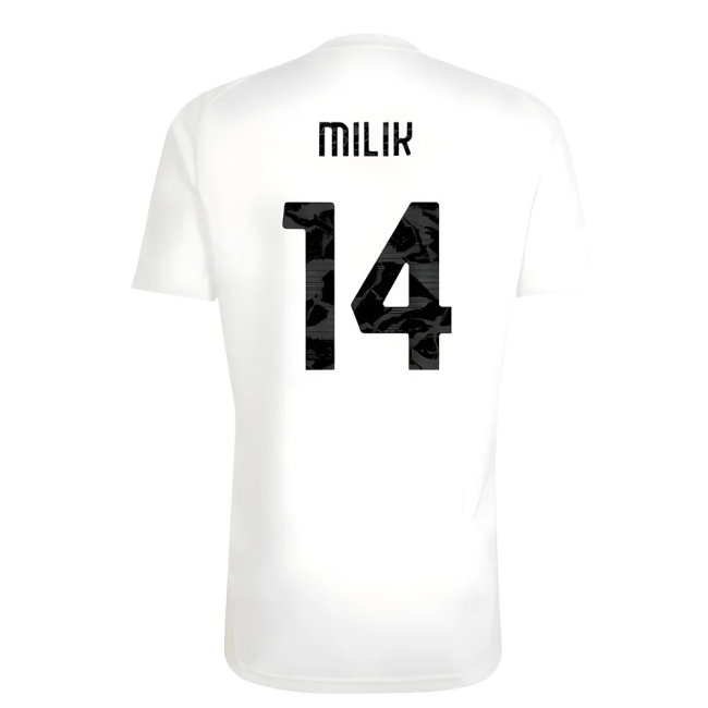 2025-2026 Juventus Training Shirt (White) (Milik 14) — Buy Online
