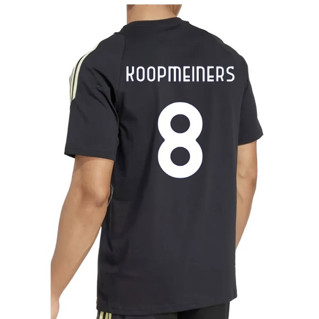 2025-2026 Juventus Training Tee (Black) (Koopmeiners 8) — Shop Now