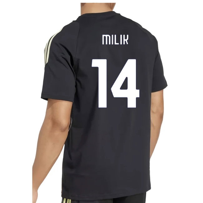 2025-2026 Juventus Training Tee (Black) (Milik 14) — Shop Online