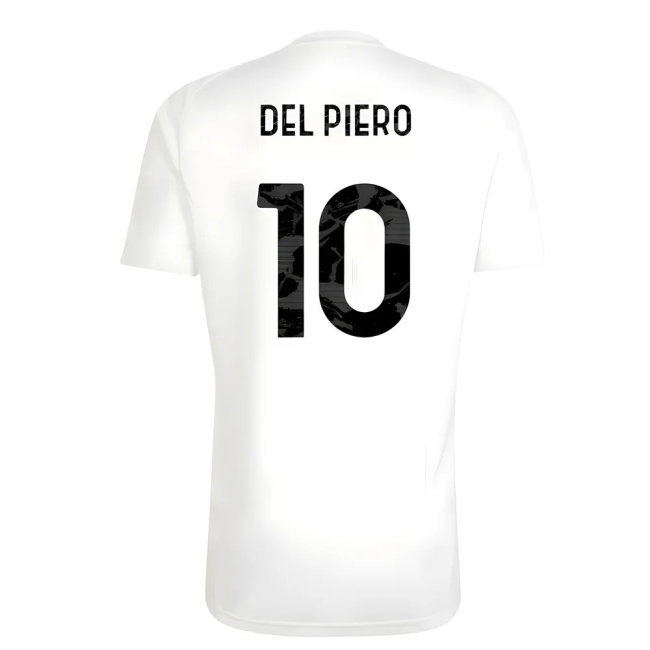 2025-2026 Juventus Training Tee (White) (Del Piero 10) — Shop Online