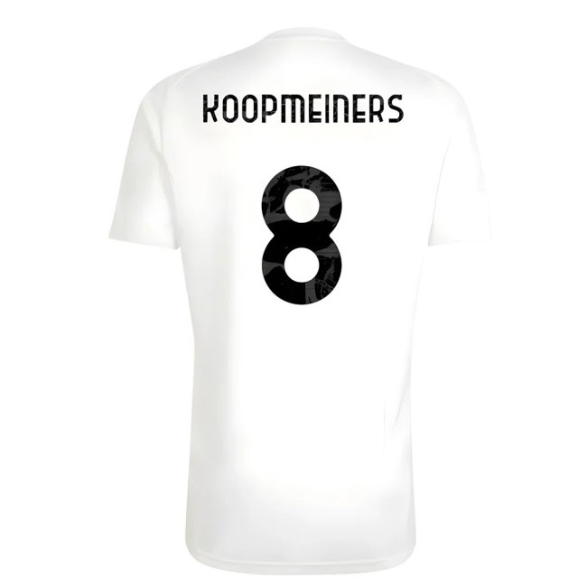2025-2026 Juventus Training Tee (White) (Koopmeiners 8) — Buy Now