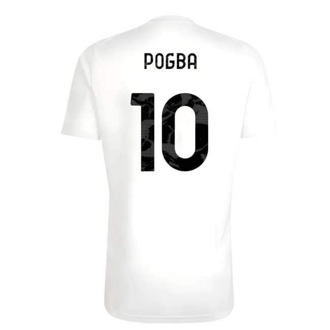 2025-2026 Juventus Training Tee (White) (Pogba 10) — Shop Online