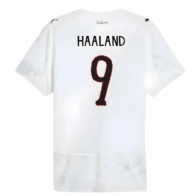 2025-2026 KIDSUPER x Manchester City CWC Player Version Shirt (White) (Haaland 9) — Buy Now