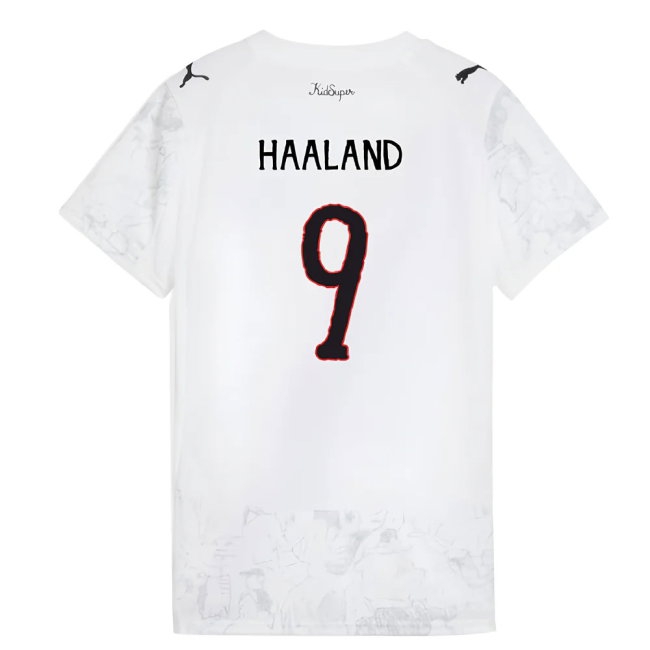 2025-2026 KIDSUPER x Manchester City CWC Shirt (White) - Womens (Haaland 9) — Shop Online