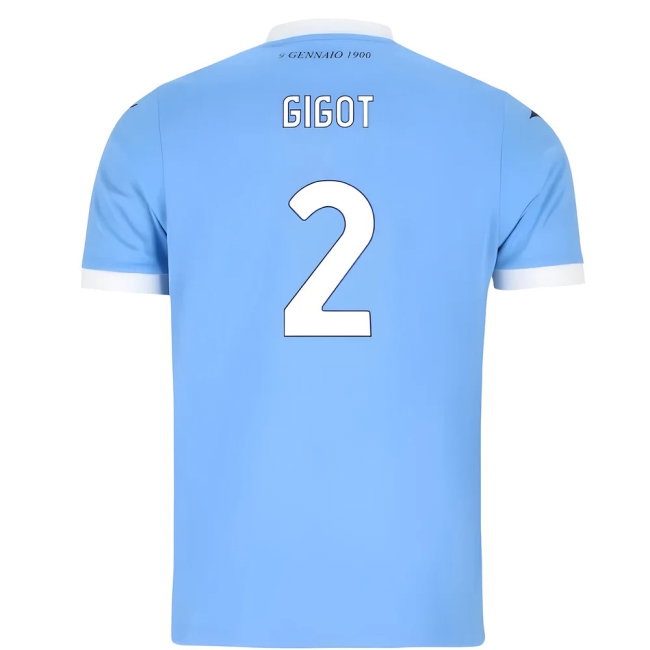 2025-2026 Lazio Home Shirt (Gigot 2) — Shop Now