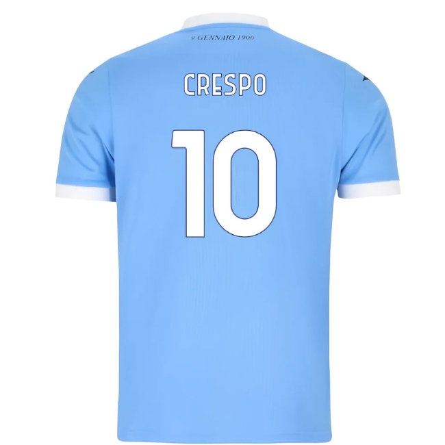 2025-2026 Lazio Home Shirt (Kids) (Crespo 10) — Buy Now