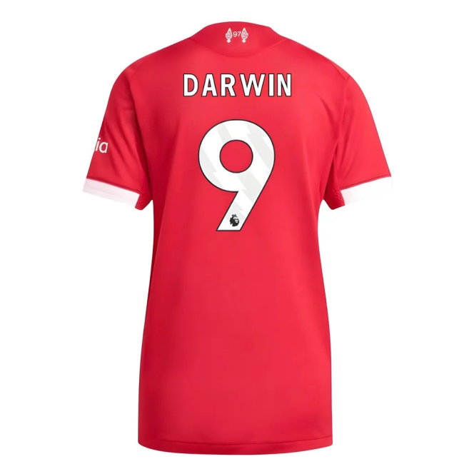 2025-2026 Liverpool Authentic Home Shirt (Womens) (Darwin 9)