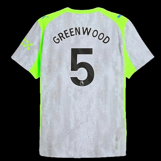 2025-2026 Man City Player Version Third Shirt (Greenwood 5) — Buy Now