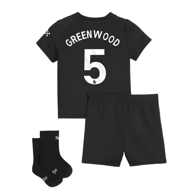 2025-2026 Man City Away Baby Kit (Greenwood 5) — Buy Online