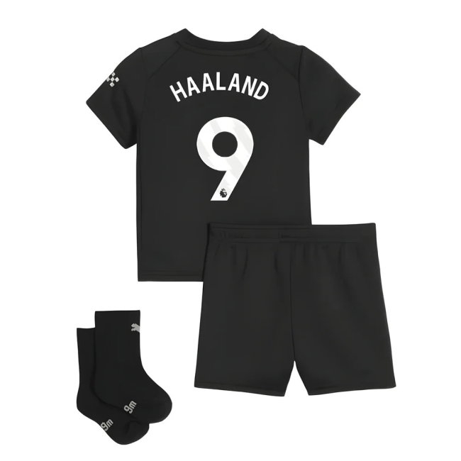 2025-2026 Man City Away Baby Kit (Haaland 9) — Shop Online