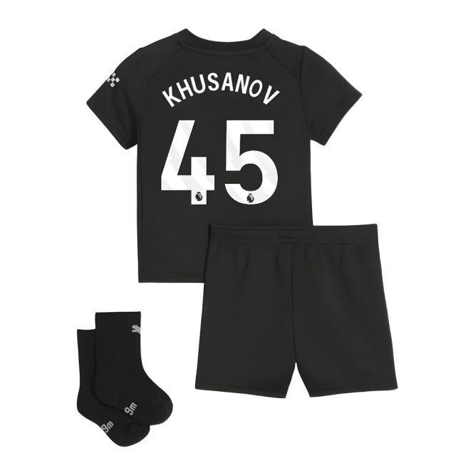 2025-2026 Man City Away Baby Kit (Khusanov 45)