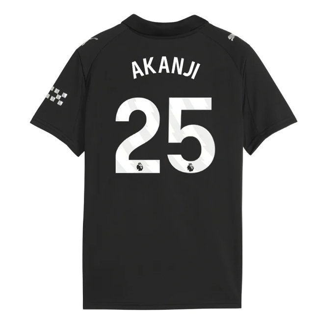 2025-2026 Man City Away Shirt (Kids) (Akanji 25) — Shop Now