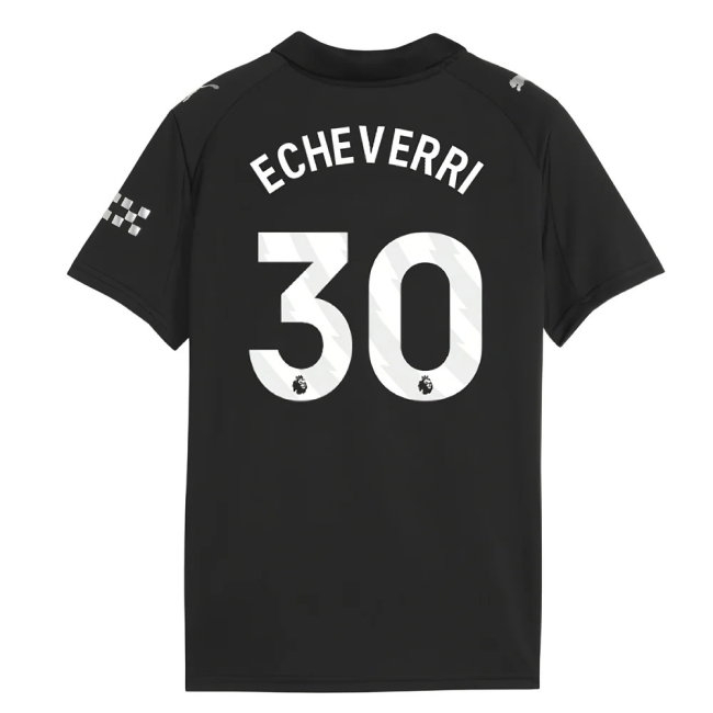 2025-2026 Man City Away Shirt (Kids) (Echeverri 30)