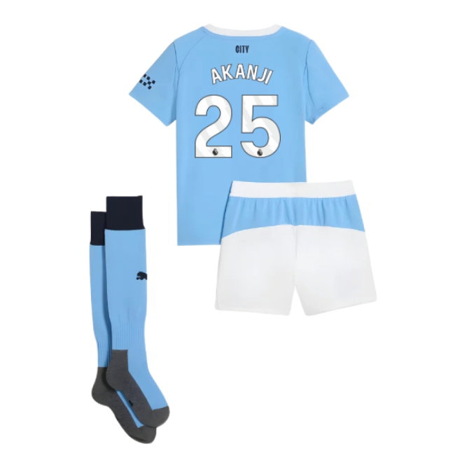 2025-2026 Man City Home Mini Kit (Akanji 25) — Buy Online