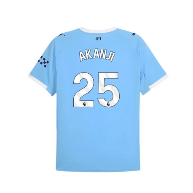 2025-2026 Man City Home Shirt (Akanji 25) — Shop Online