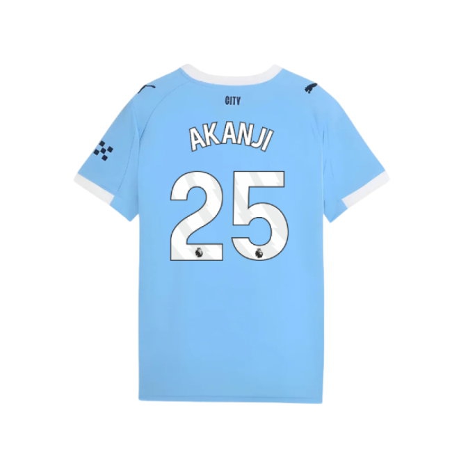 2025-2026 Man City Home Shirt (Kids) (Akanji 25) — Shop Now