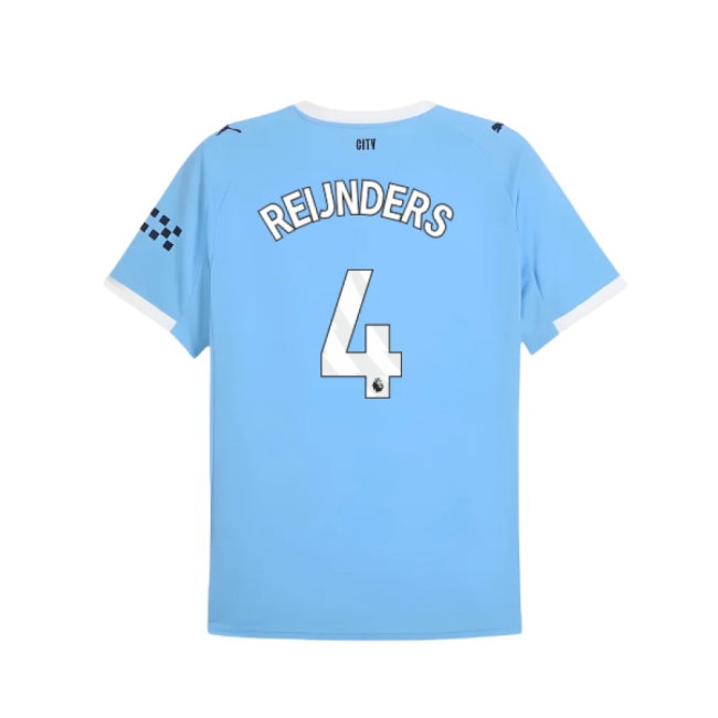 2025-2026 Man City Home Shirt (Reijnders 4) — Shop Online
