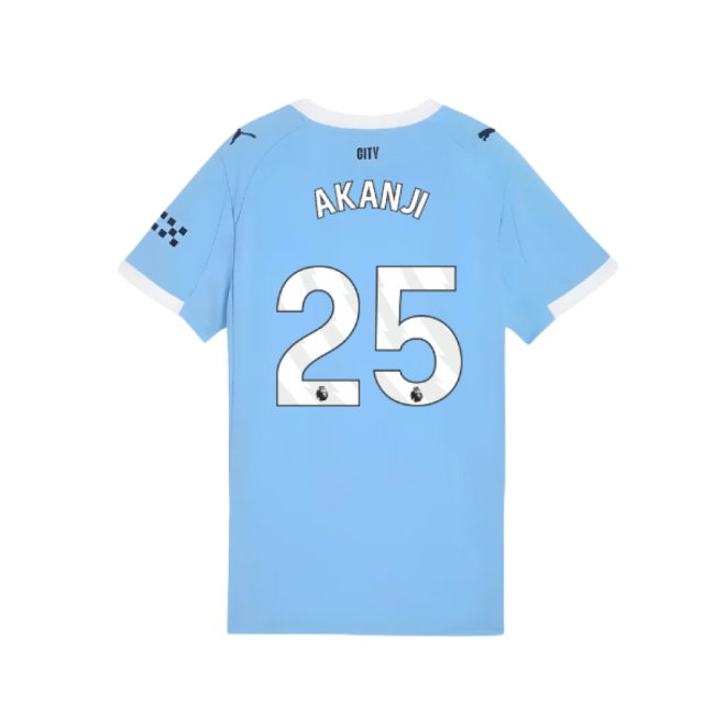 2025-2026 Man City Home Shirt (Womens) (Akanji 25) — Shop Now