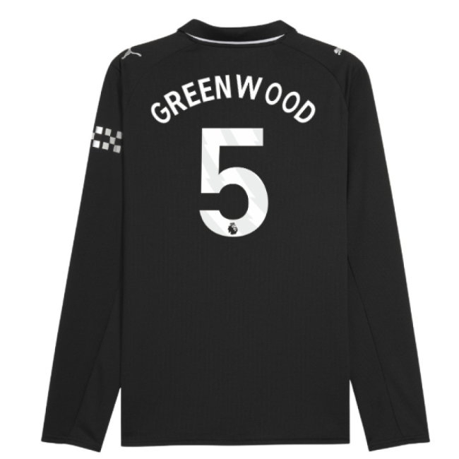 2025-2026 Man City Long Sleeve Away Shirt (Greenwood 5) — Buy Now