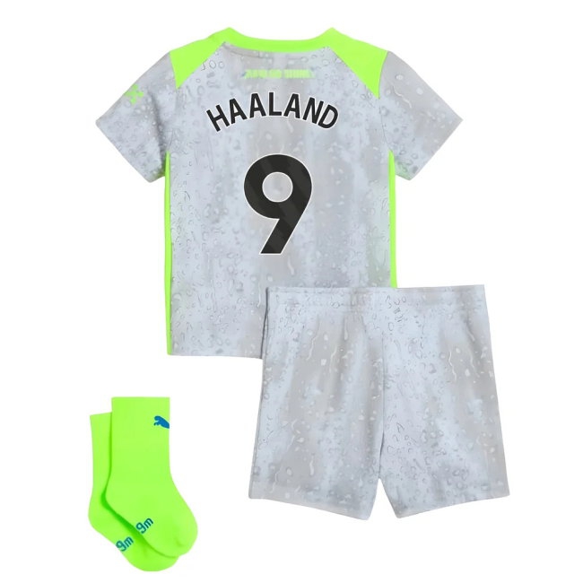 2025-2026 Man City Third Baby Kit (Haaland 9) — Buy Now