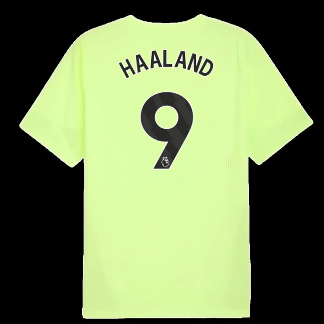 2025-2026 Man City Training Jersey (Fizzy Apple) (Haaland 9) — Buy Online