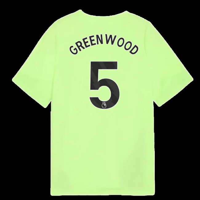 2025-2026 Man City Training Jersey (Fizzy Apple) - Kids (Greenwood 5) — Buy Now