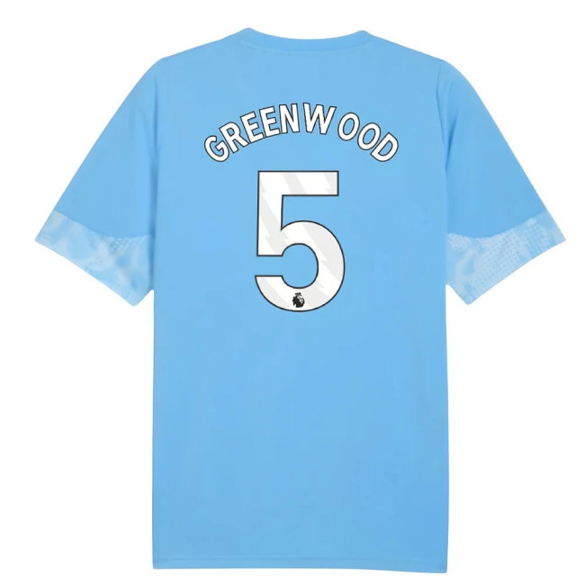 2025-2026 Man City Training Jersey (Light Blue) (Greenwood 5) — Shop Now
