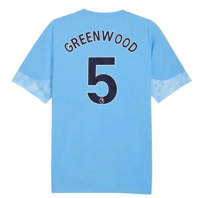 2025-2026 Man City Training Jersey (Light Blue) - Kids (Greenwood 5) — Shop Online