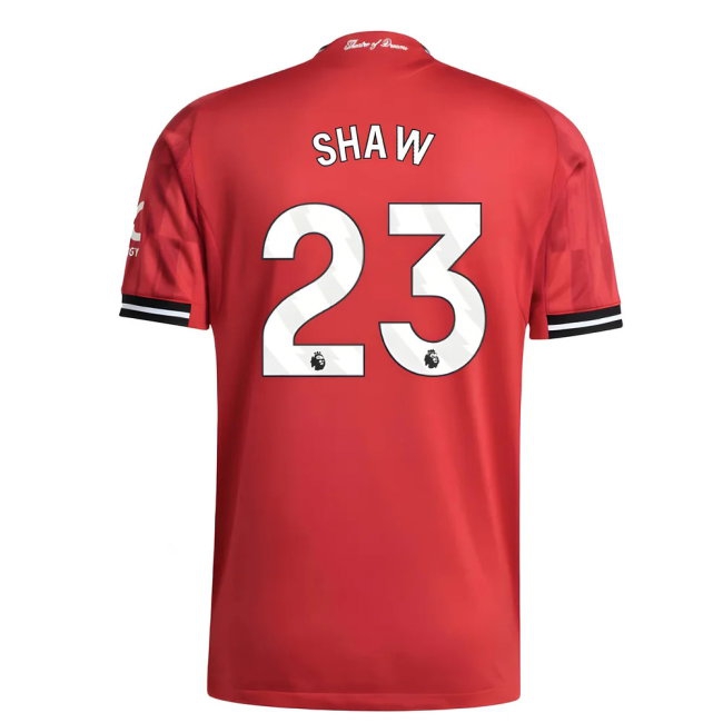 2025-2026 Man Utd Player Version Home Shirt (Shaw 23) — Shop Online