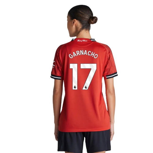 2025-2026 Man Utd Player Version Home Shirt (Womens) (Garnacho 17) — Buy Now