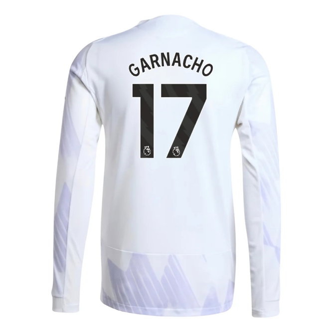 2025-2026 Man Utd Player Version Long Sleeve Away Shirt (Garnacho 17) — Shop Online