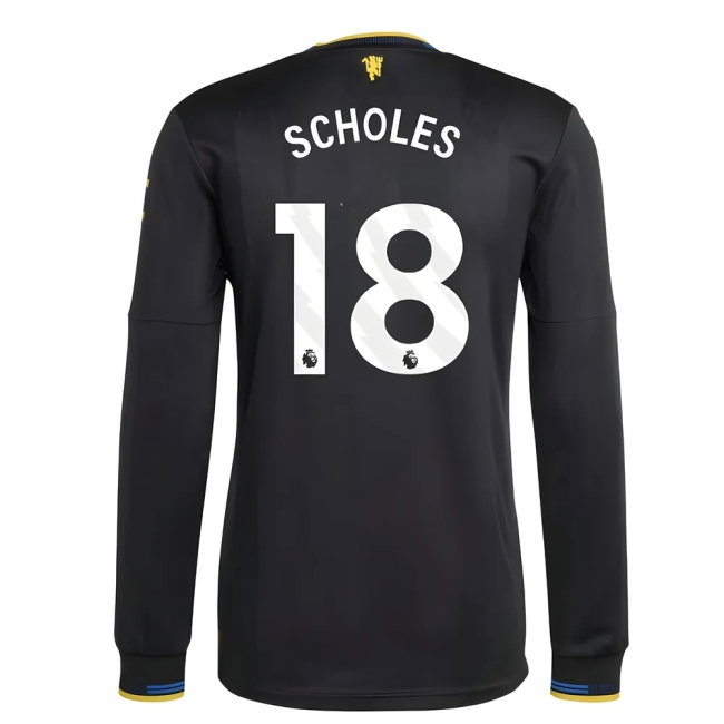 2025-2026 Man Utd Player Version Long Sleeve Third Shirt (Scholes 18) — Buy Online