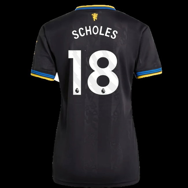 2025-2026 Man Utd Player Version Third Shirt (Womens) (Scholes 18) — Buy Now