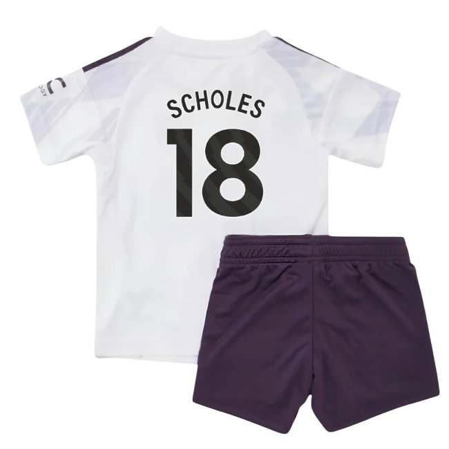 2025-2026 Man Utd Away Baby Kit (Scholes 18) — Shop Online