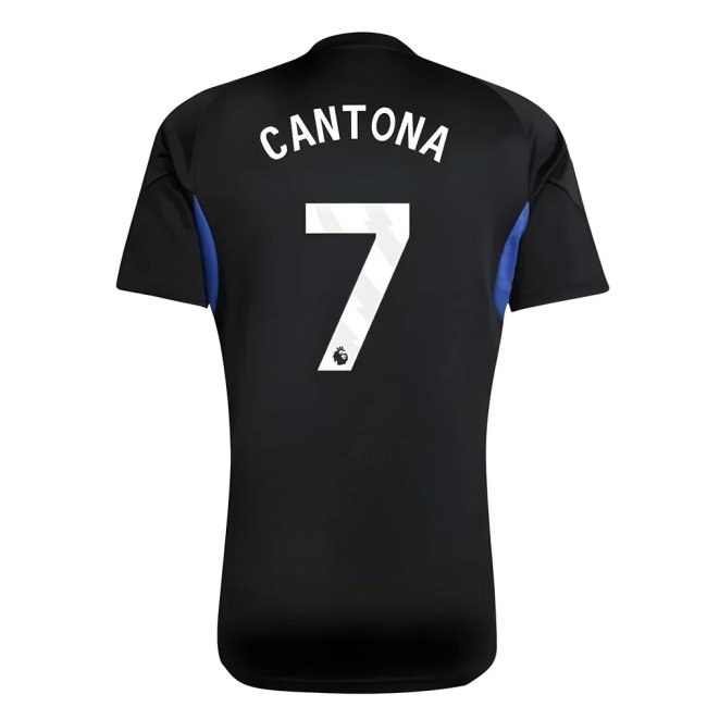 2025-2026 Man Utd EU Training Jersey (Black) - Kids (Cantona 7) — Buy Now