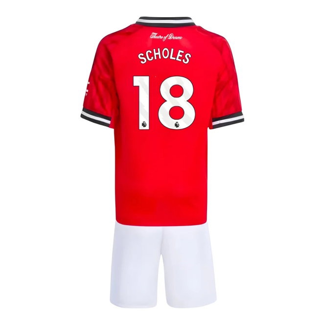 2025-2026 Man Utd Home Mini Kit (Scholes 18) — Shop Now