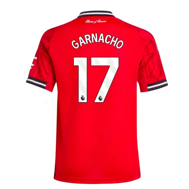 2025-2026 Man Utd Home Shirt (Kids) (Garnacho 17) — Buy Online