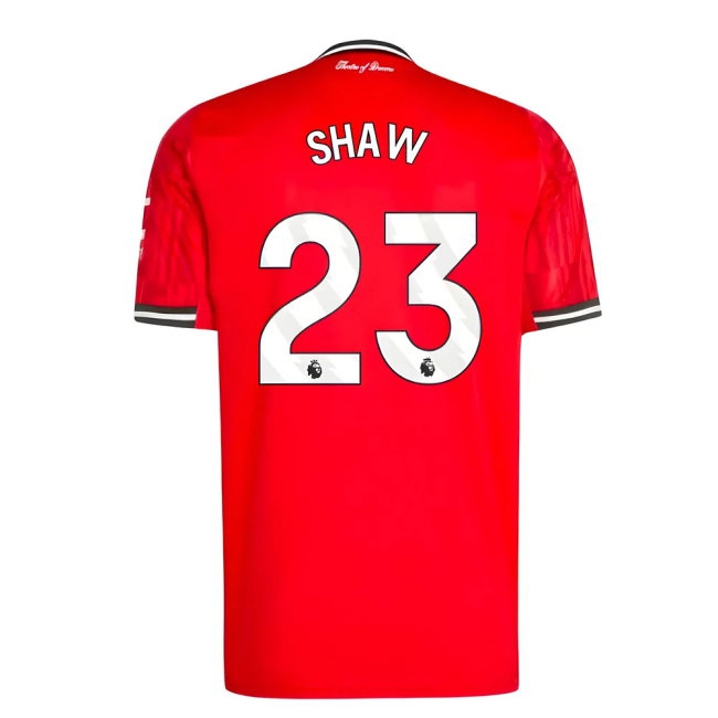 2025-2026 Man Utd Home Shirt (Shaw 23) — Shop Now