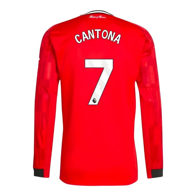 2025-2026 Man Utd Long Sleeve Home Shirt (Cantona 7) — Shop Now