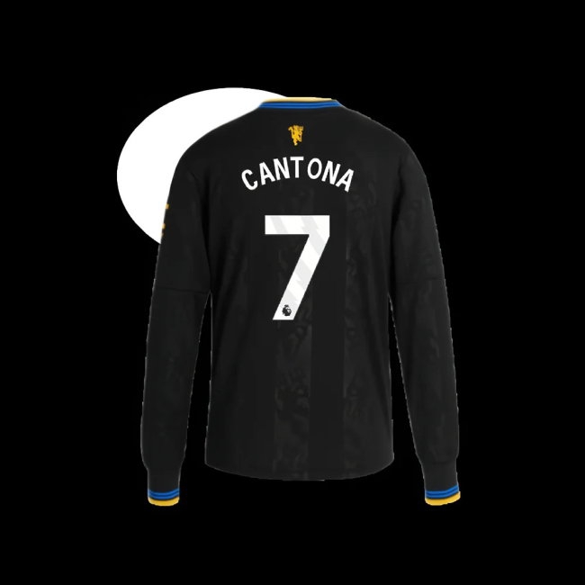 2025-2026 Man Utd Long Sleeve Third Shirt (Kids) (Cantona 7) — Shop Now