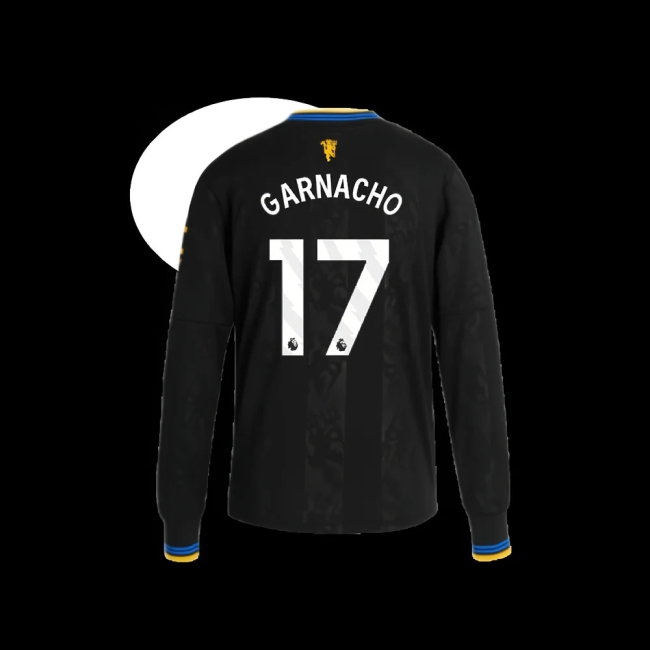 2025-2026 Man Utd Long Sleeve Third Shirt (Kids) (Garnacho 17) — Shop Now