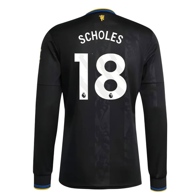 2025-2026 Man Utd Long Sleeve Third Shirt (Scholes 18) — Buy Online