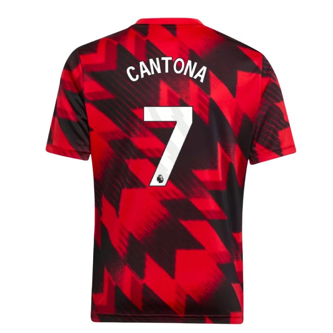 2025-2026 Man Utd Pre-Match Shirt (Red) - Kids (Cantona 7) — Buy Online