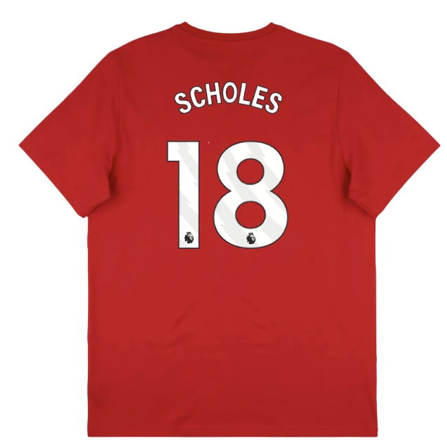 2025-2026 Man Utd Seasonal Graphic Tee (Red) (Scholes 18) — Shop Now