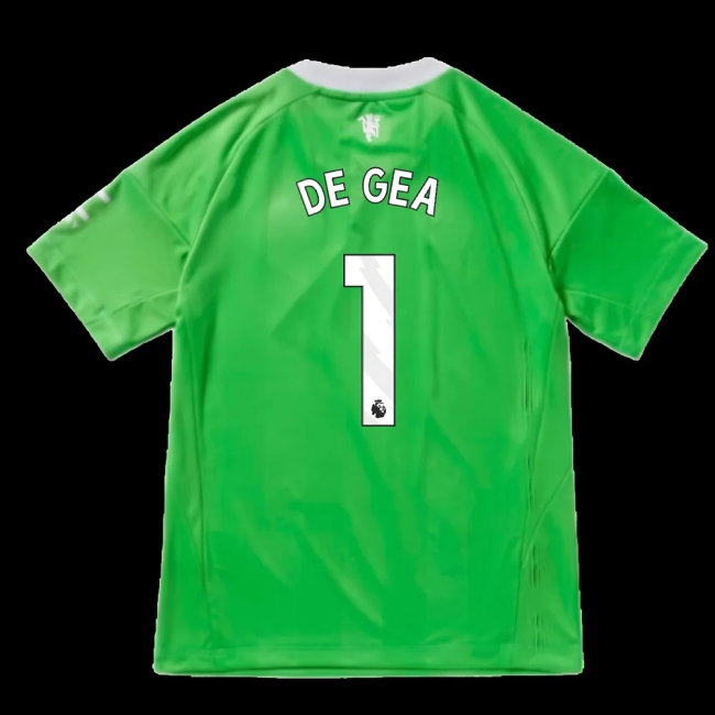 2025-2026 Man Utd Third Goalkeeper Shirt (Green) - Kids (De Gea 1)